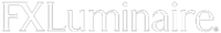 Logo mit dem Schriftzug „FX Luminaire“ in weißer Schrift auf schwarzem Hintergrund.
